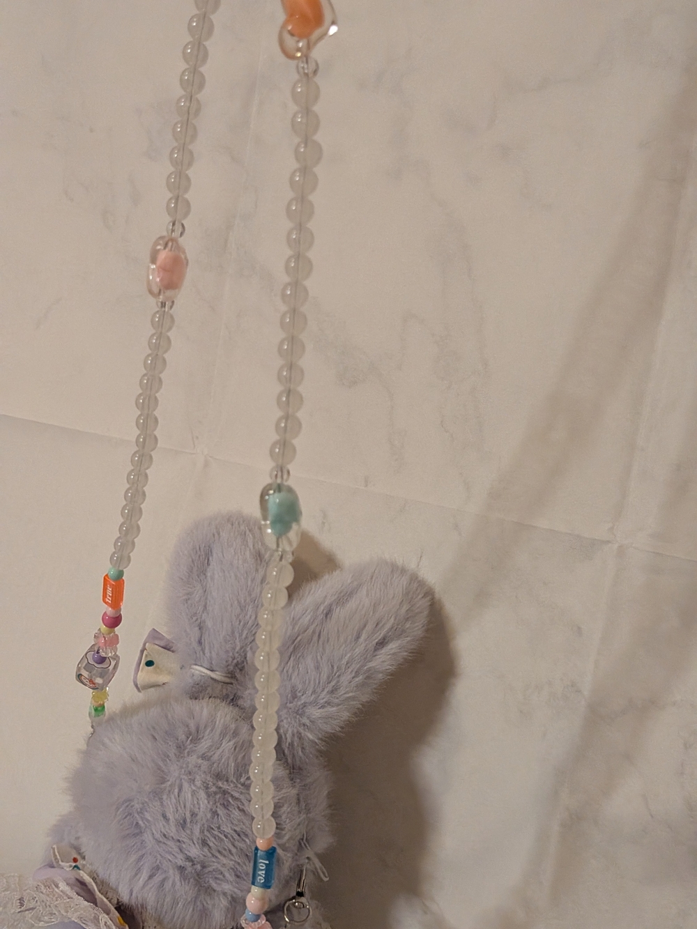 Plush Bunny Doll Crossbody Bag - Lavender Pink - Picture 4 of 4